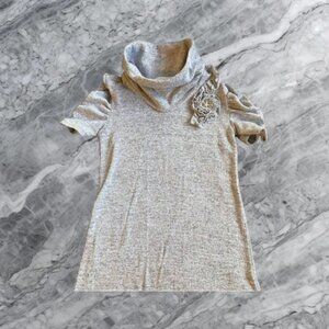 iZ Byer Rhinestone Turtleneck